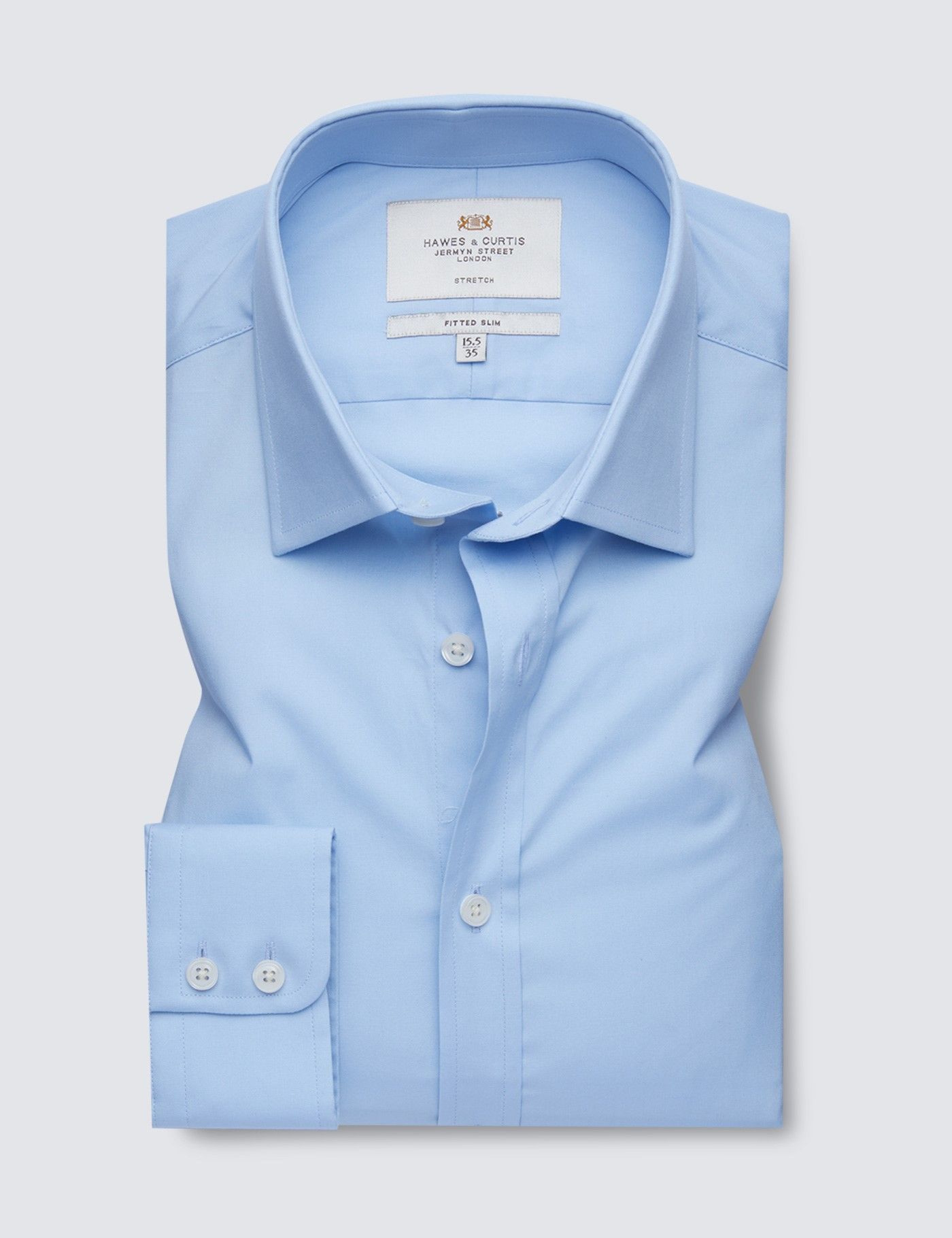 Fitted Slim Blue Shirt-preview