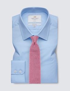 Fitted Slim Blue Shirt-preview2