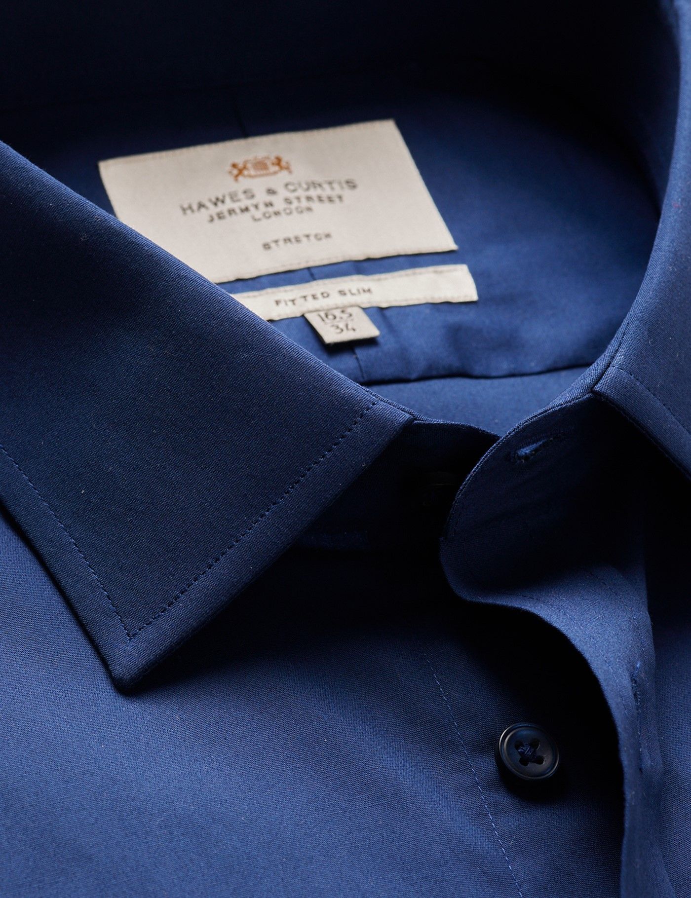 Fitted Slim Navy Shirt