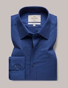 Fitted Slim Navy Shirt