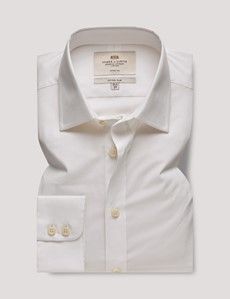 Fitted Slim White Shirt-preview1