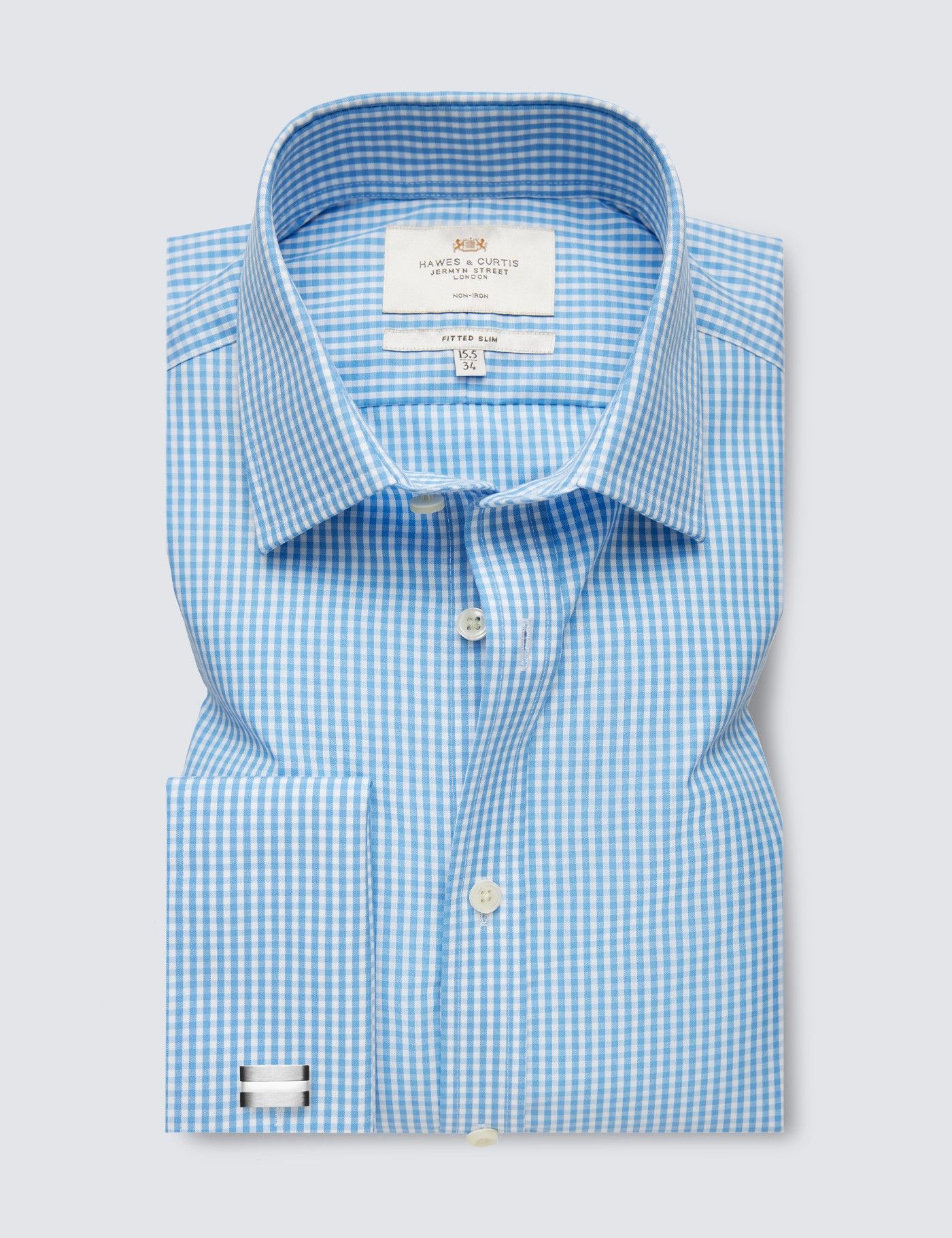 Gingham Shirt | Mens Check Shirt - Hawes & Curtis