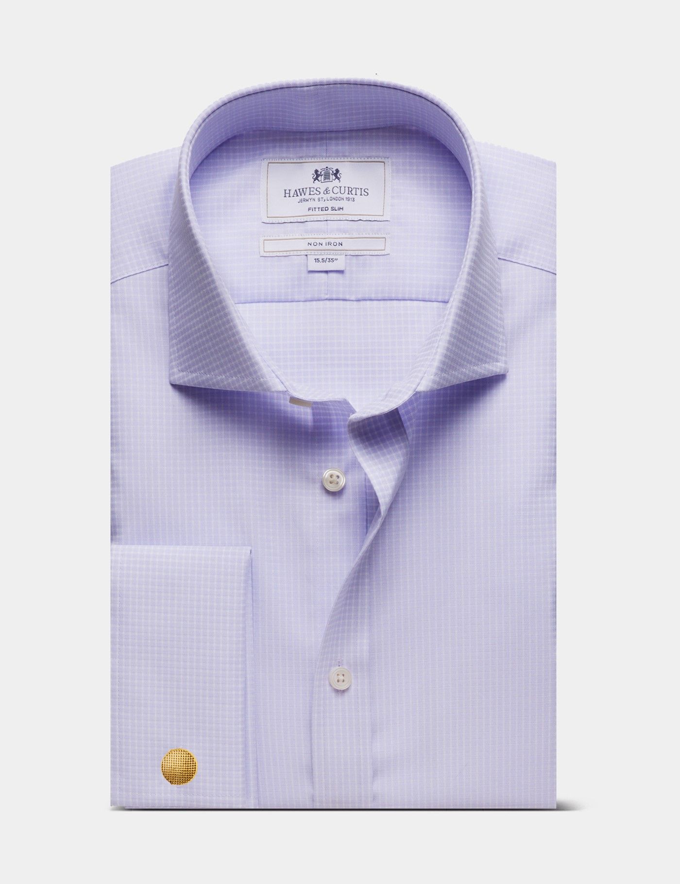grant slim-fit non-iron dress shirt The White Sanders Non Iron Fine Twill Custom Shirt main image 0