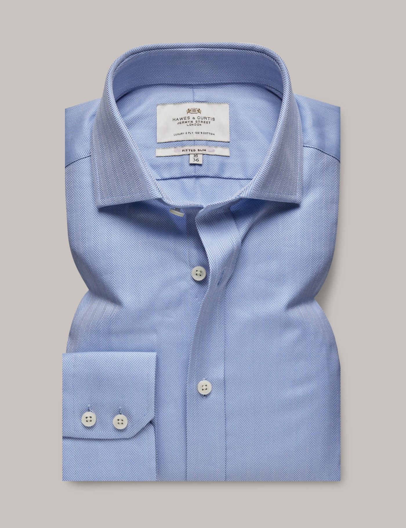 Formal Herringbone Shirts for Men | Hawes & Curtis | USA