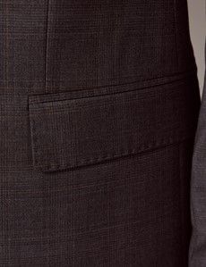 Dark Grey Plaid Tailored Italian Suit Jacket - 1913 Collection-preview2