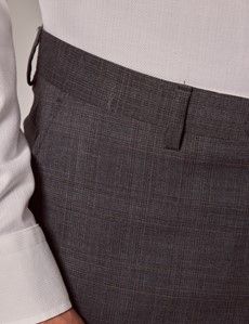 Dark Grey Plaid Italian Tailored Suit - 1913 Collection-preview9