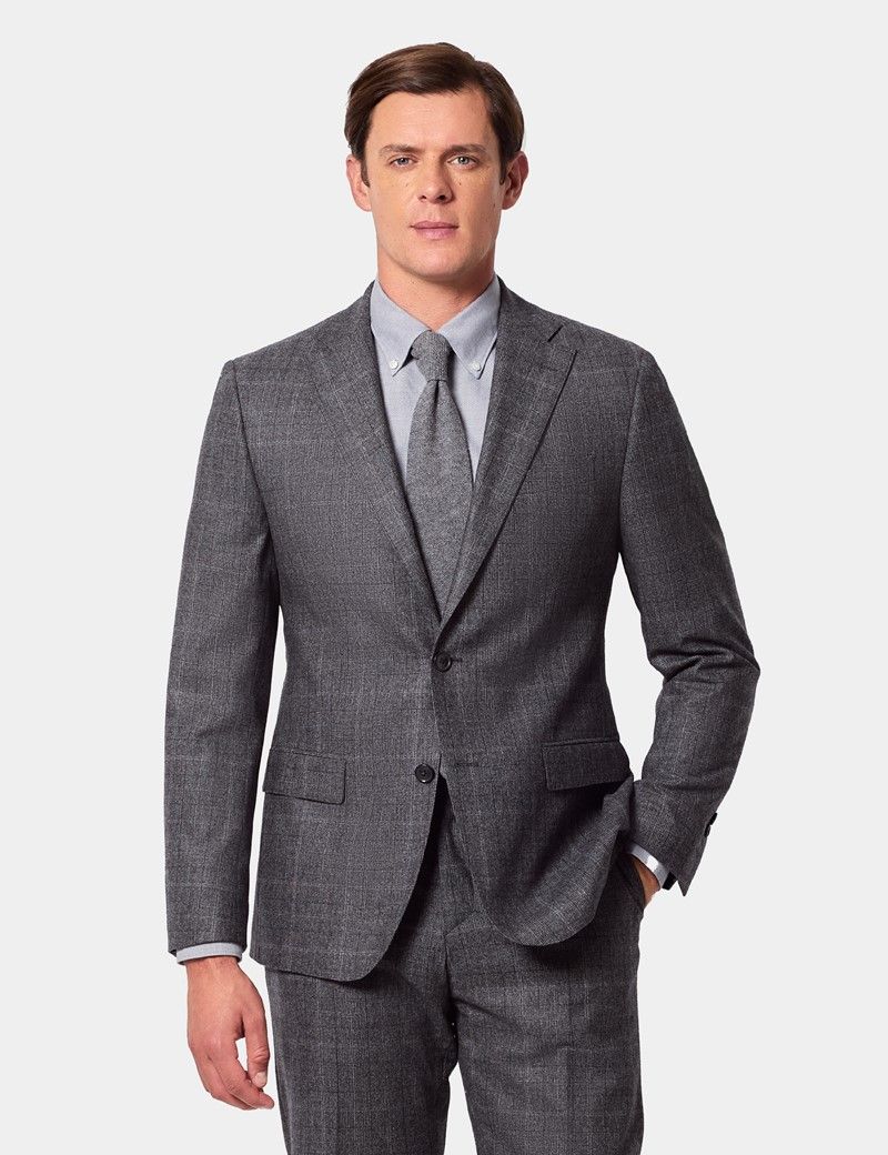 Slim Fit Grey Check 1913 Suit Jacket thumbnail 2