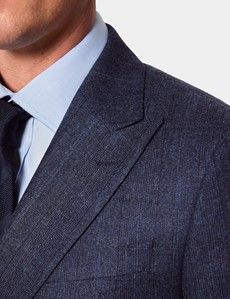 Slim Fit Navy Check 1913 Suit Jacket