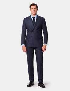 Slim Fit Navy Check 1913 Suit Jacket