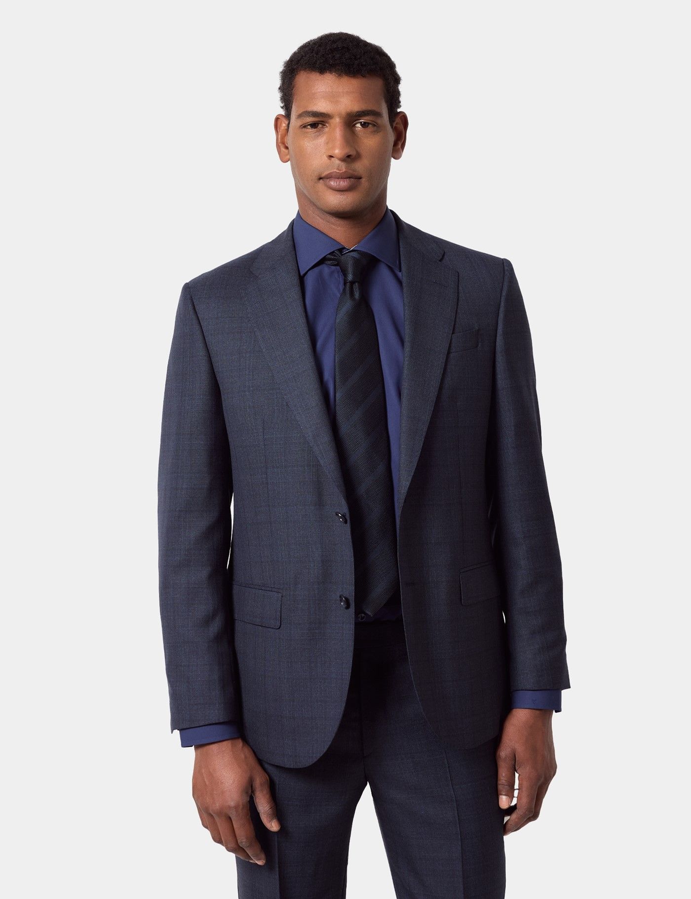 Tailored Fit Navy Check 1913 Suit