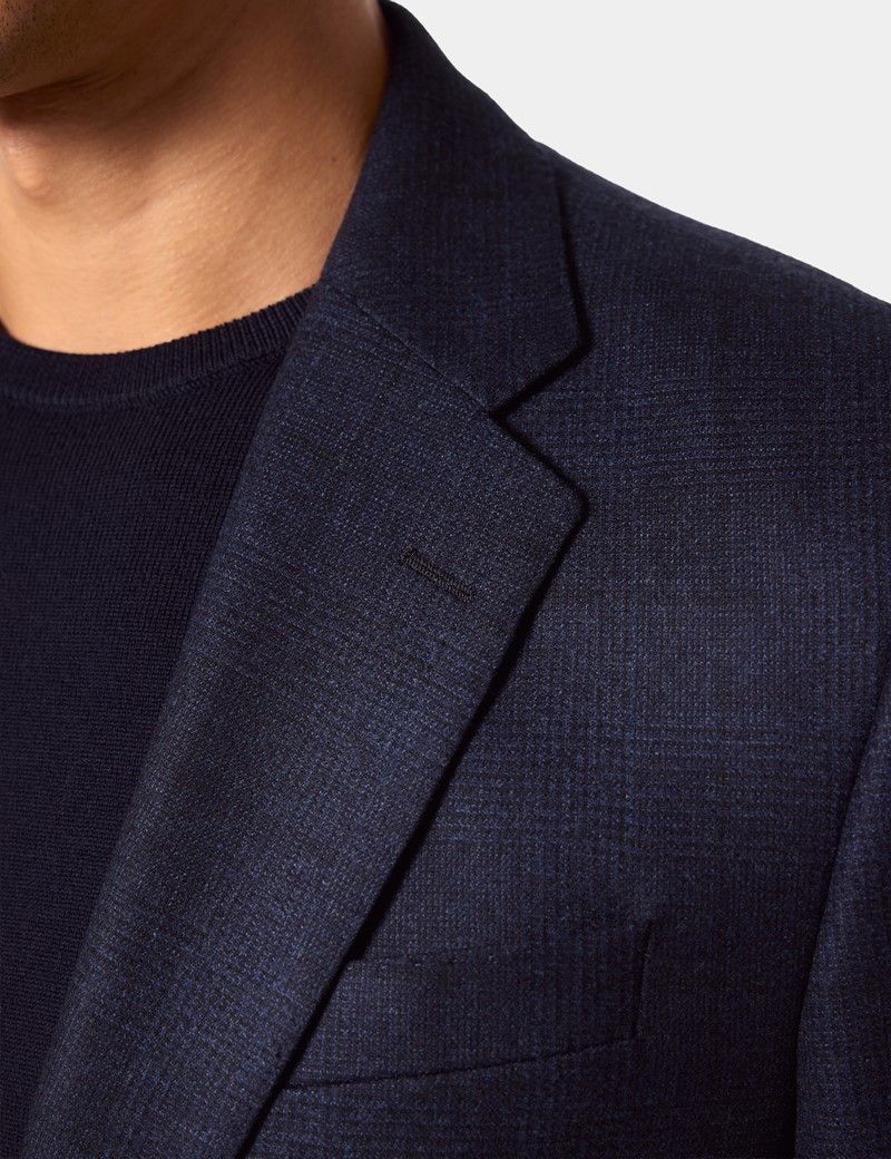 Tailored Fit Dark Blue Check 1913 Suit-preview
