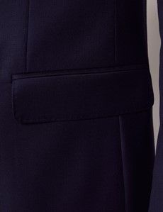 Navy Tonal Plaid 3 Piece Slim Suit-preview3