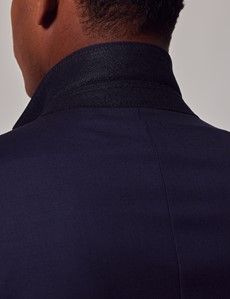 Navy Tonal Plaid 3 Piece Slim Suit-preview6