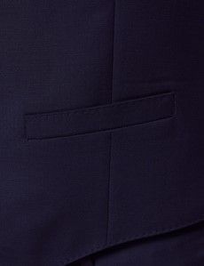 Navy Tonal Plaid 3 Piece Slim Suit-preview9
