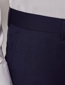 Navy Tonal Plaid 3 Piece Slim Suit-preview12