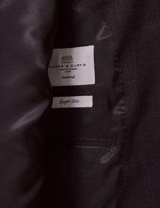 Slim Fit Charcoal Tonal Plaid Suit-preview4