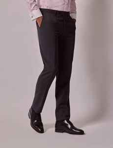 Slim Fit Charcoal Tonal Plaid Suit-preview8