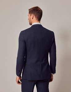 Blue & Red Prince of Wales Plaid Slim Suit Jacket-preview4