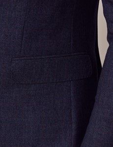 Blue & Red Prince of Wales Plaid Slim Suit Jacket-preview2