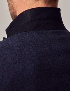 Blue & Red Prince of Wales Plaid Slim Suit Jacket-preview5