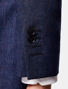 Slim Fit Blue & Red Prince of Wales Check Suit