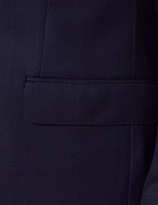 Navy Windowpane Check Tailored Suit Jacket - 1913 Collection-preview3