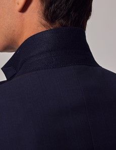 Navy Windowpane Check Tailored Suit Jacket - 1913 Collection-preview6