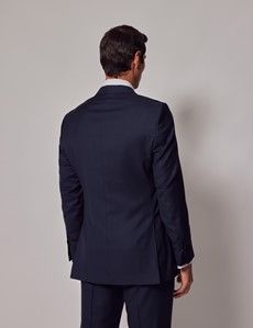 Navy Windowpane Check Tailored Suit Jacket - 1913 Collection-preview4
