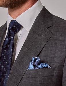 Charcoal Plaid Tailored Suit Jacket - 1913 Collection-preview1