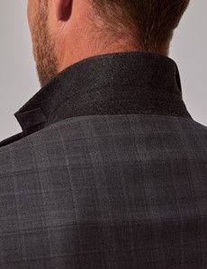Charcoal Plaid Tailored Suit Jacket - 1913 Collection-preview5