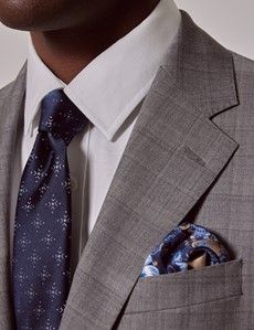 Mid Grey Plaid 3 Piece Tailored Italian Suit - 1913 Collection-preview2
