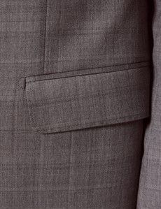 Mid Grey Plaid 3 Piece Tailored Italian Suit - 1913 Collection-preview3
