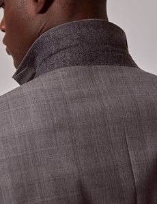 Mid Grey Plaid 3 Piece Tailored Italian Suit - 1913 Collection-preview6