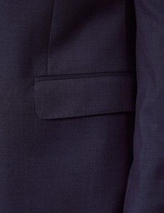 Tailored Fit Navy Semi Plain 1913 Suit Jacket-preview2