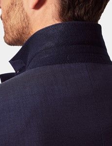 Tailored Fit Navy Semi Plain 1913 Suit Jacket-preview5