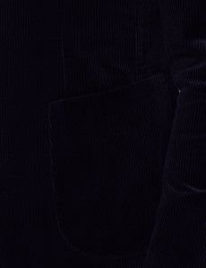 Navy Corduroy Cotton Slim Fit Suit - 1913 Collection-preview2