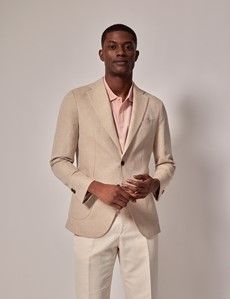 Slim Fit Stone Suit Jacket