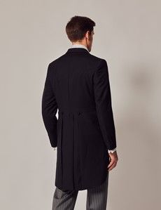 Black Italian Wool Morning Coat – 1913 Collection-preview3