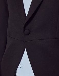Tailored Fit Black & Grey Morning Suit Jacket-preview2
