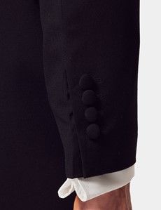 Tailored Fit Black & Grey Morning Suit Jacket-preview5