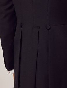 Tailored Fit Black & Grey Morning Suit Jacket-preview6