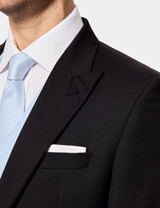 Tailored Fit Black & Grey Morning Suit Jacket