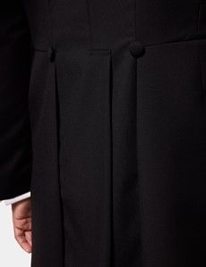 Tailored Fit Black & Grey Morning Suit Jacket