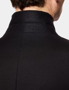 Tailored Fit Black & Grey Morning Suit Jacket