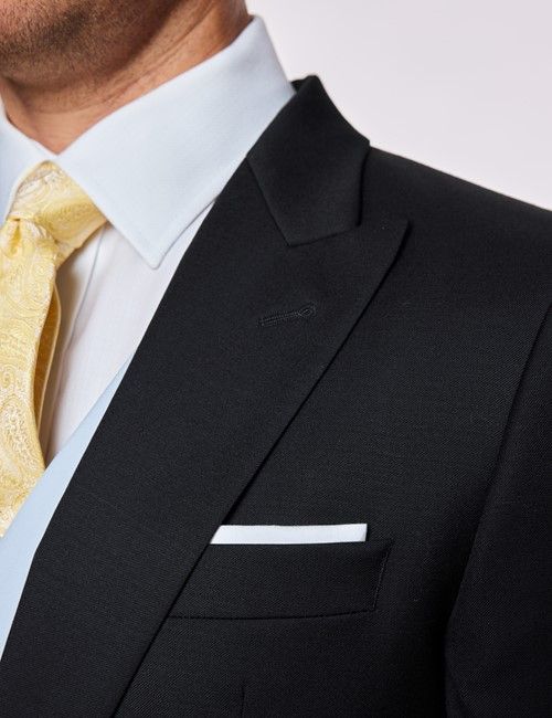 Black & Grey Italian Wool 3 Piece Morning Suit – 1913 Collection-preview