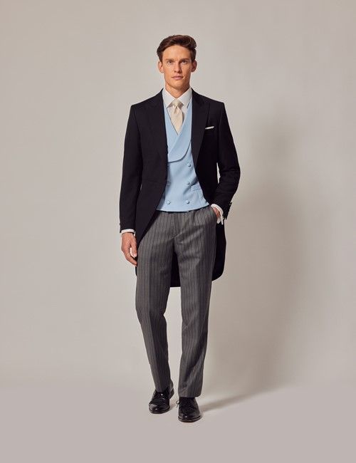 Black & Grey Italian Wool Morning Suit – 1913 Collection