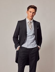 Charcoal Italian Wool Morning Coat – 1913 Collection
