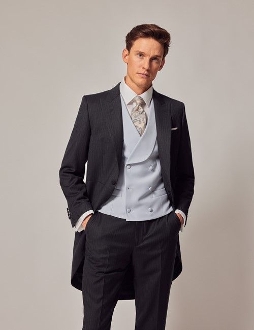 Charcoal Italian Wool Morning Coat – 1913 Collection 