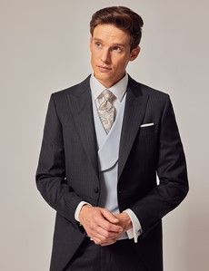 Charcoal Italian Wool Morning Coat – 1913 Collection-preview7