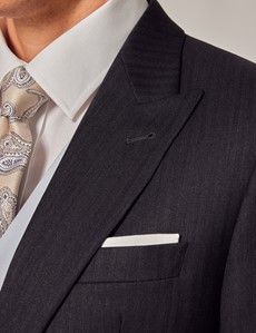 Charcoal Italian Wool Morning Coat – 1913 Collection-preview1